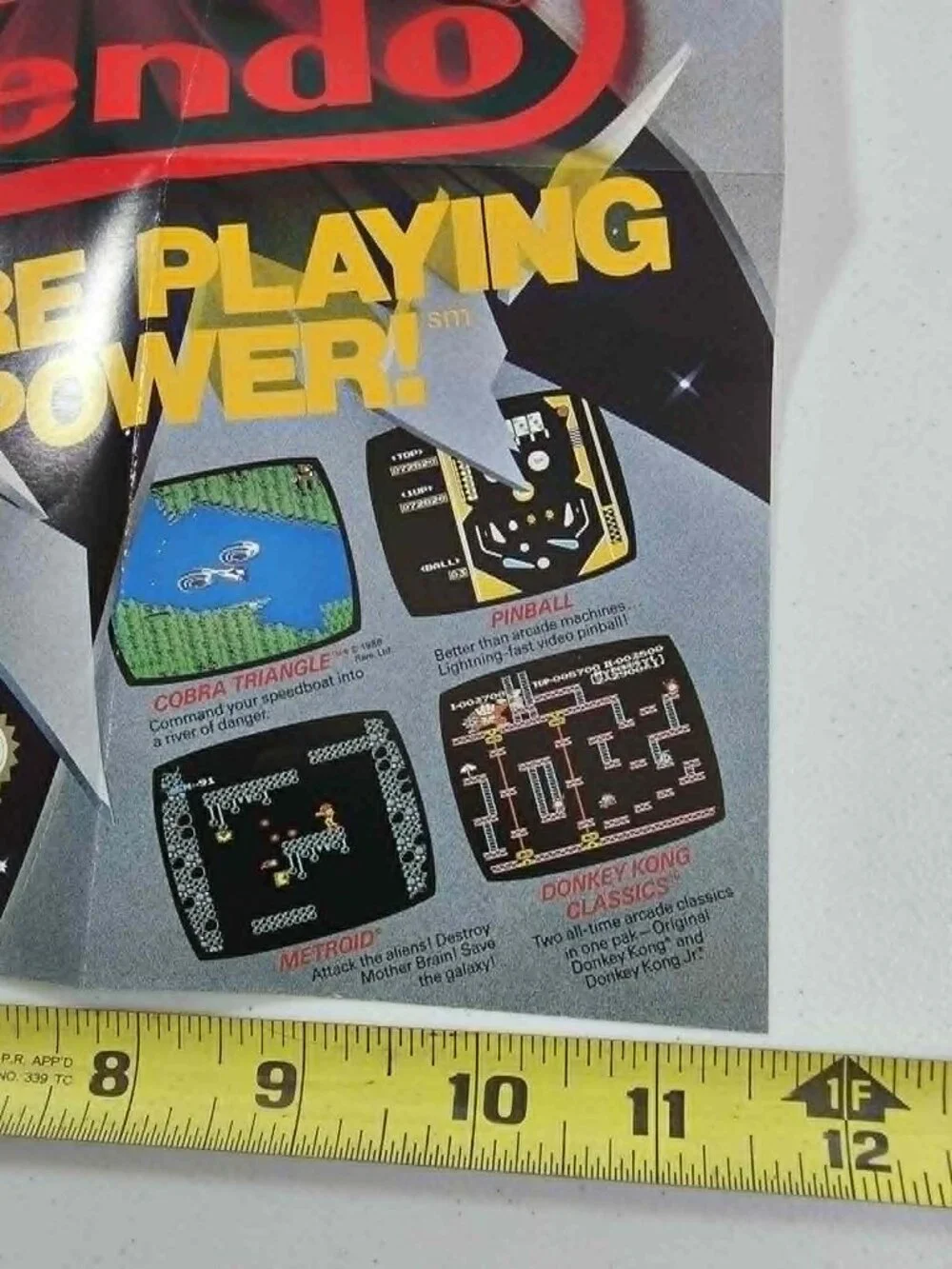 Nintendo poster inserts